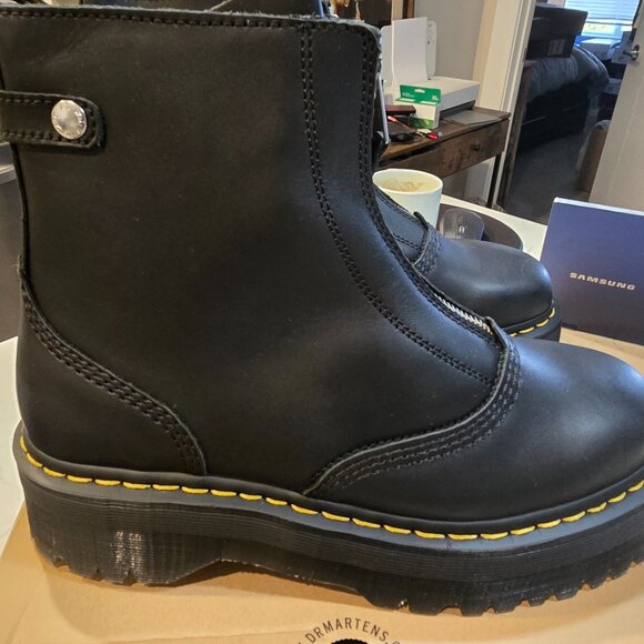 Dr Martens Jetta Sendal Leather Boots Black Men Size 10 US NEW RARE - Picture 6 of 16